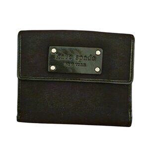 Kate Spade Black Nylon Bifold Wallet